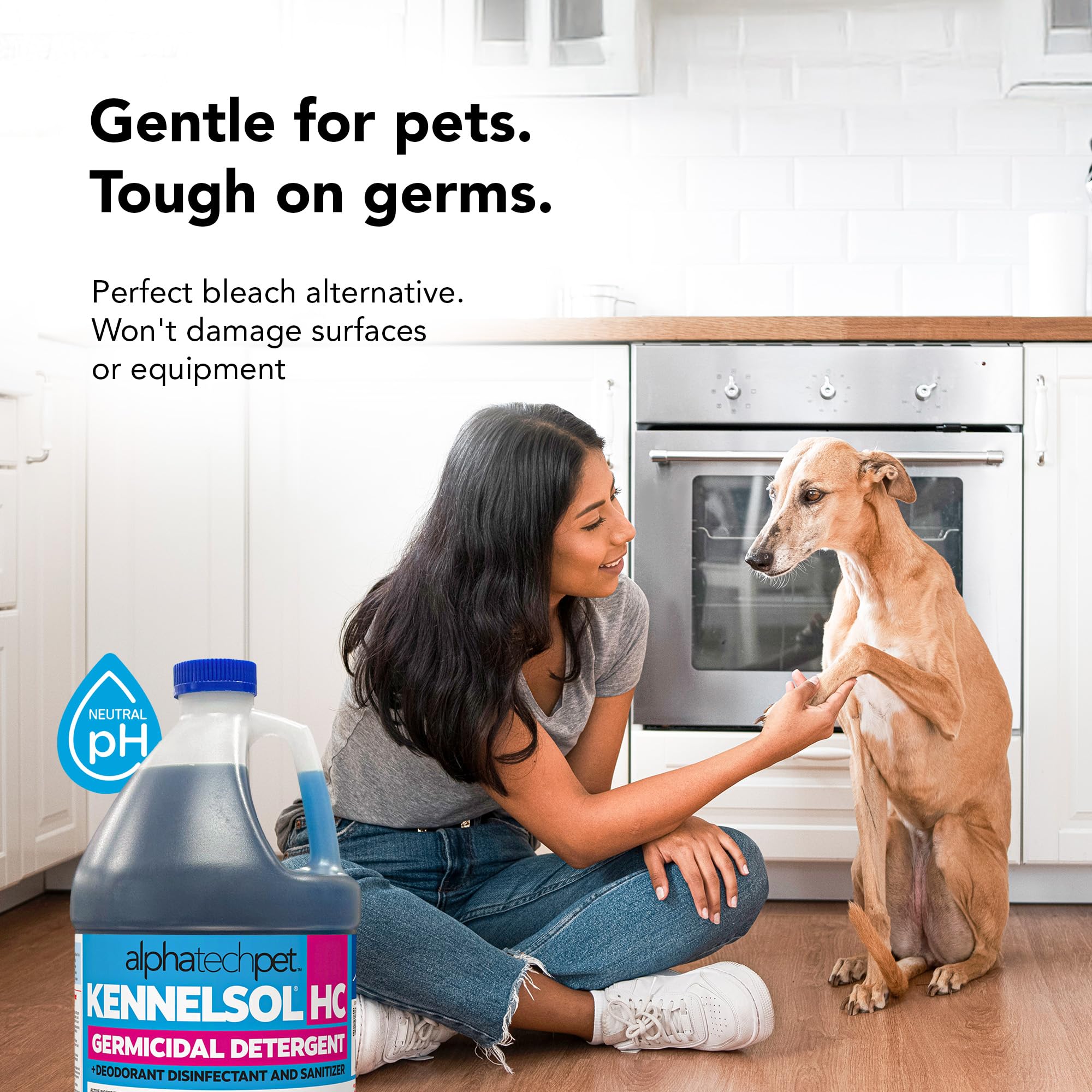 KennelSol HC in contact with surfaces for ten minutes during disinfection