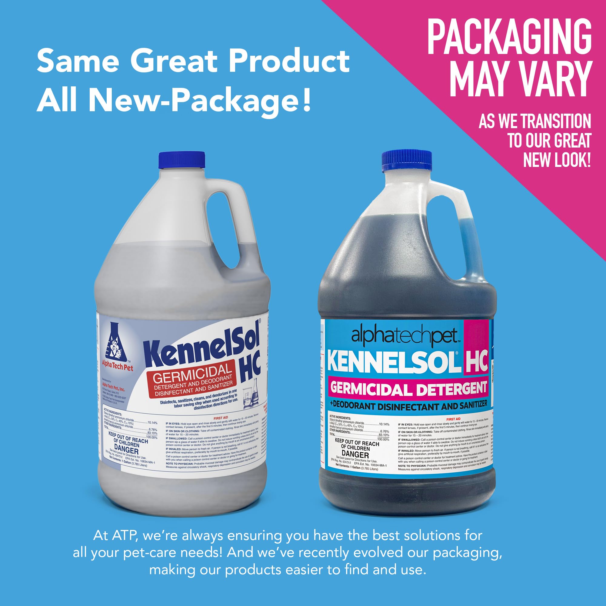 Dilution setup for KennelSol HC to create a working disinfectant solution