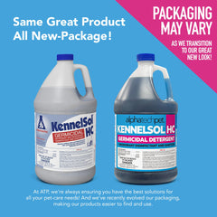 Dilution setup for KennelSol HC to create a working disinfectant solution