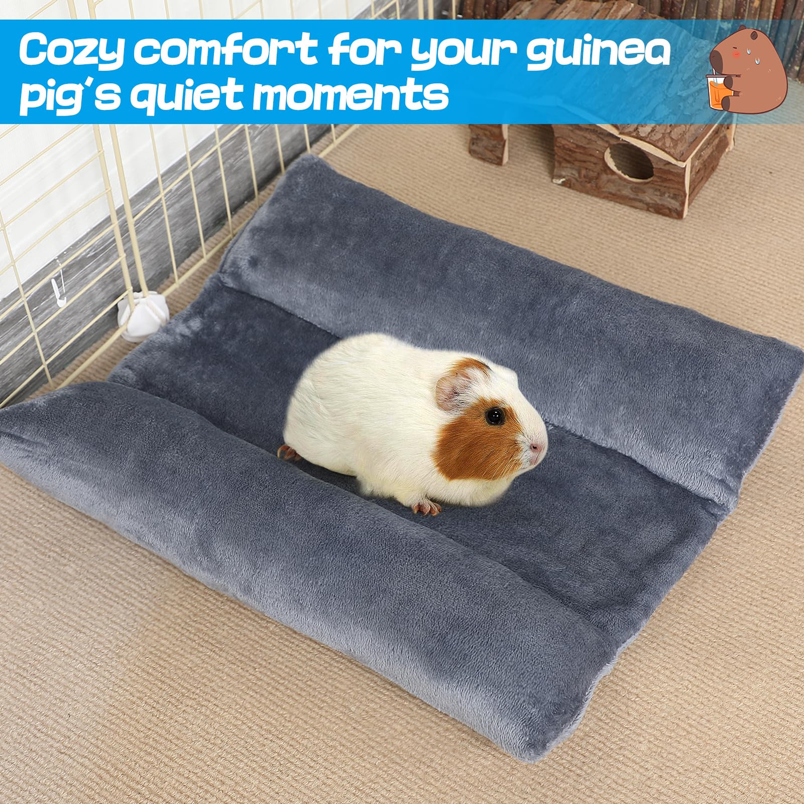 Alphatool Soft Bunny Bed suitable for rabbits, guinea pigs, hamsters and more.