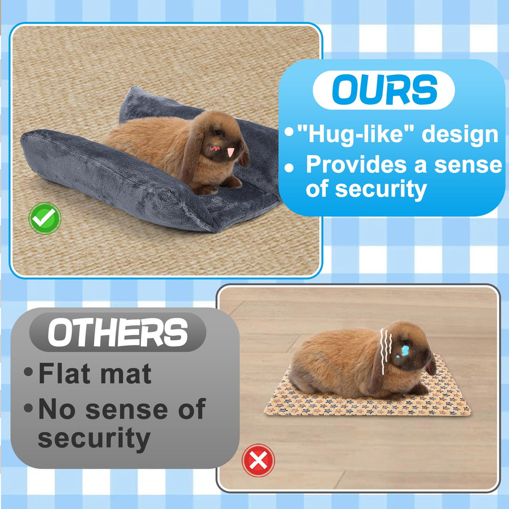 Alphatool Soft Bunny Bed crafted from soft flannel for skin-friendly comfort.