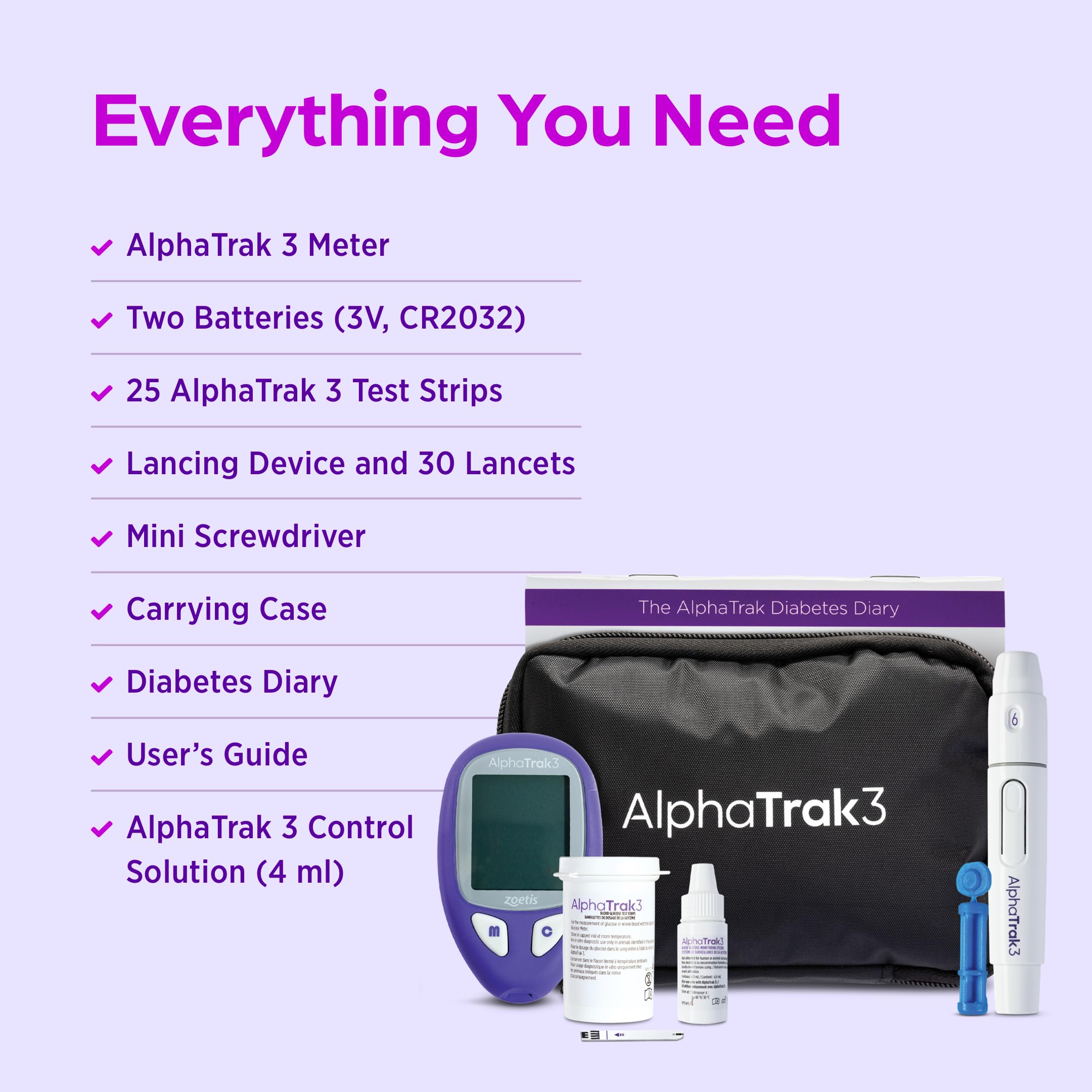 AlphaTRAK 3 lancing device ready for sample collection