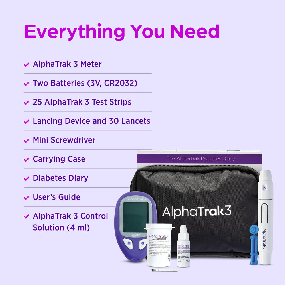 AlphaTRAK 3 lancing device ready for sample collection