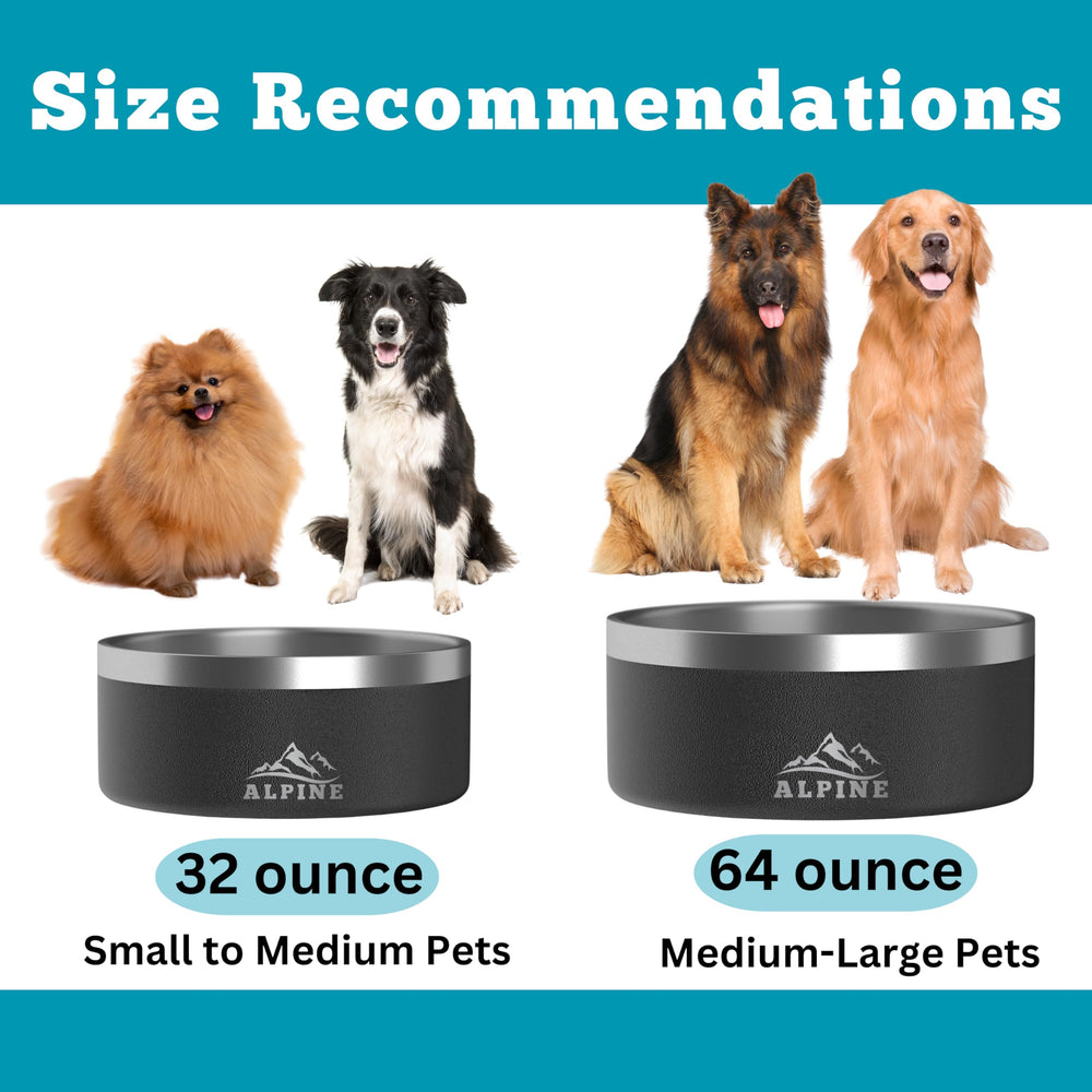 ALPINE dishwasher-safe pet bowls simplify cleaning after meals