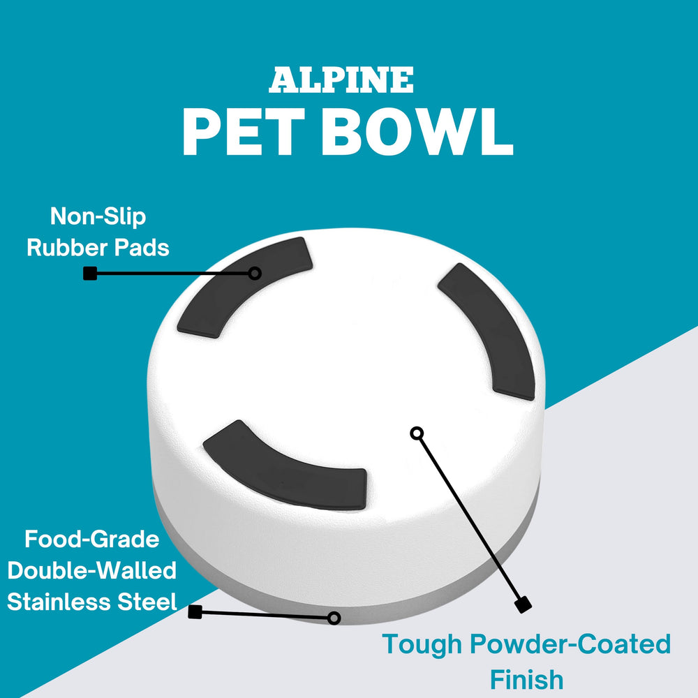 ALPINE double-walled insulation keeps water cool and food warm