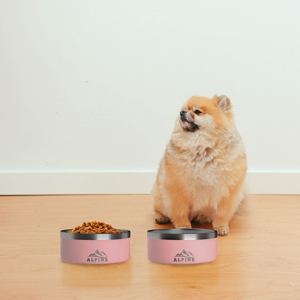 ALPINE indoor and outdoor use dog bowls versatile for home and travel