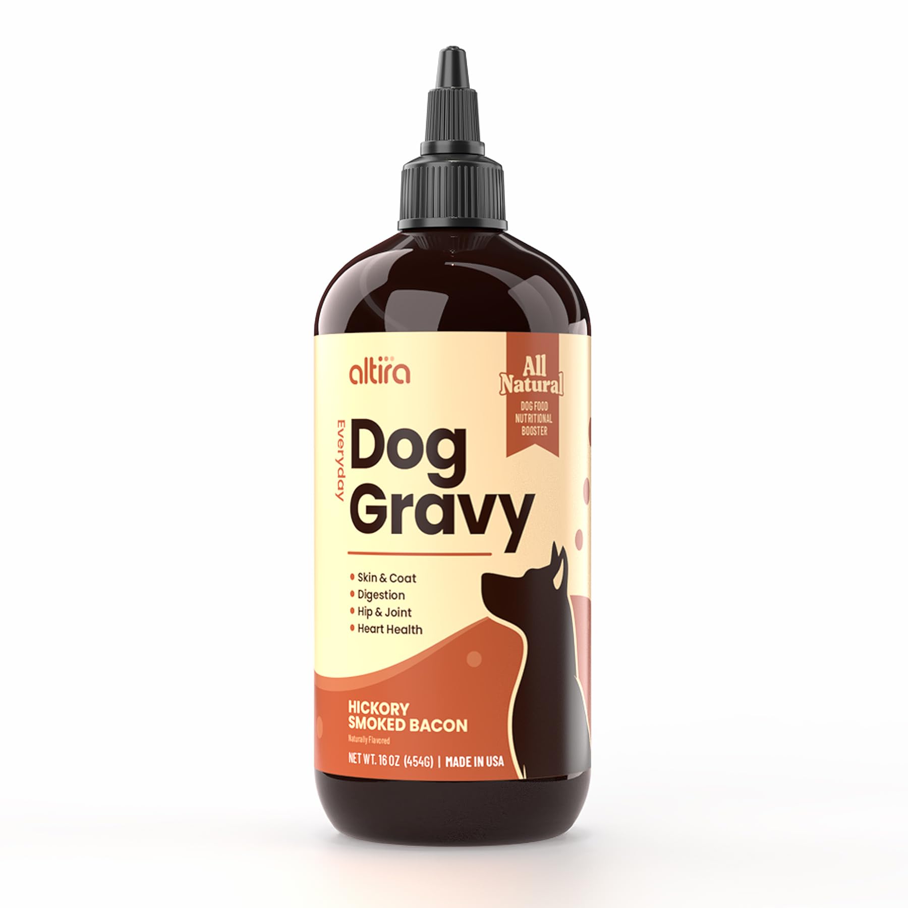Easy-use drizzle over dry or wet dog meals with Altira gravy.