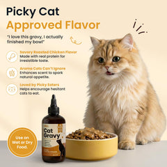 Close-up of Altira Everyday Cat Gravy ingredient list highlighting omega-3 fats.