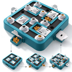 Aluckmao dog puzzle toy green beginner level promotes curiosity and slower feeding.