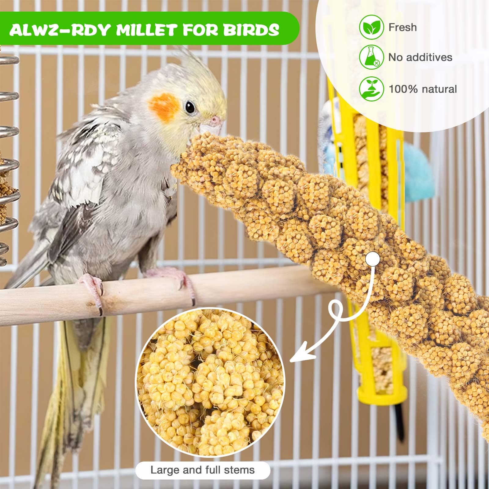 ALWZ-RDY air-dried millet for birds, natural and fresh
