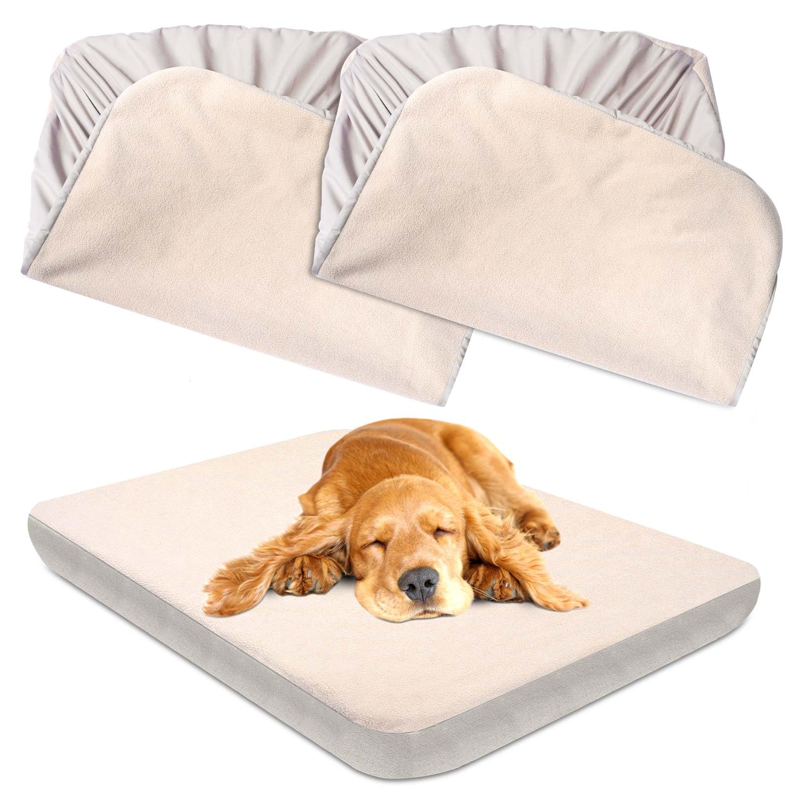 ALWZ-RDY waterproof dog bed cover keeps fluids from reaching the bed pad