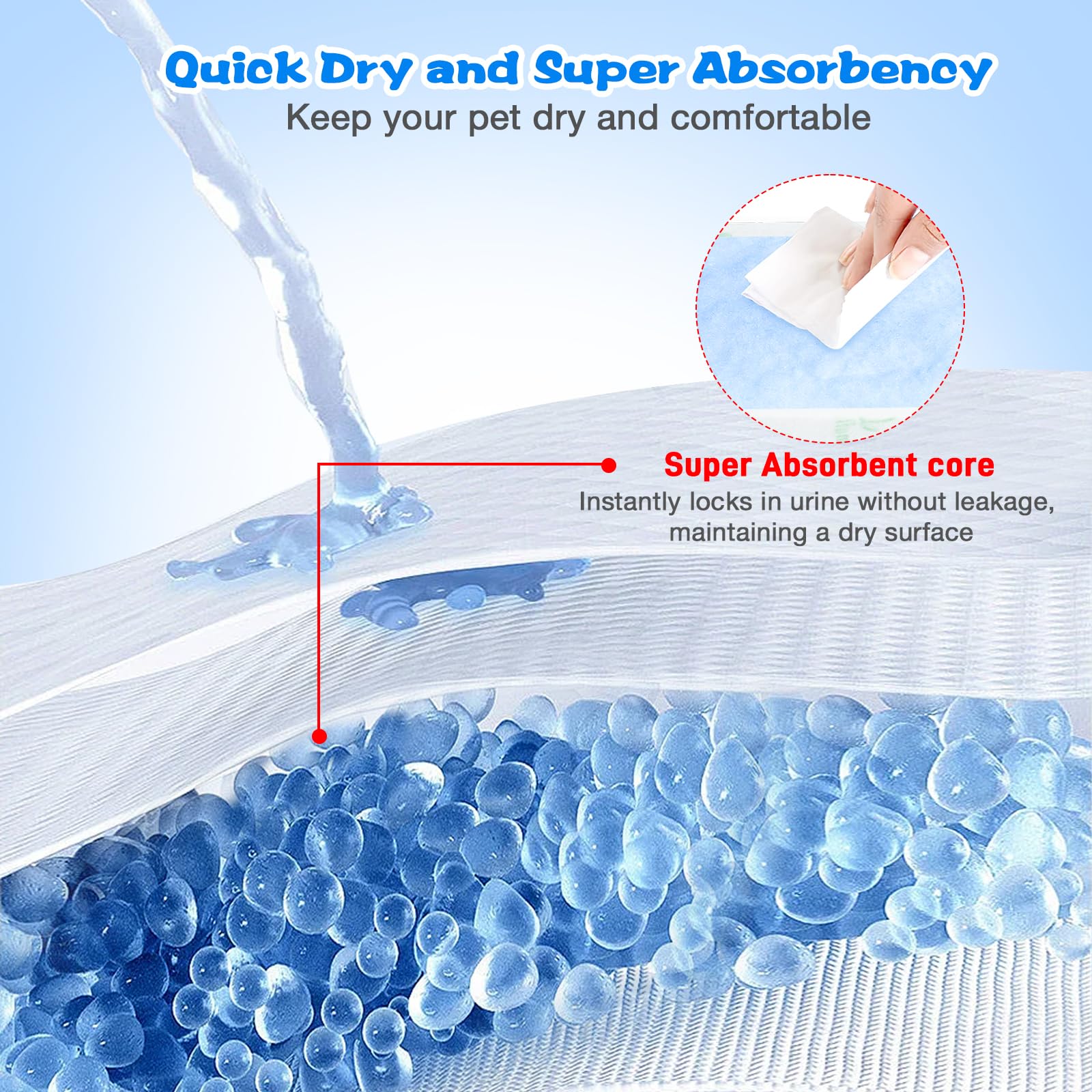 ALWZ-RDY dog diaper liner disposable changes simplify cleanup and odor control.