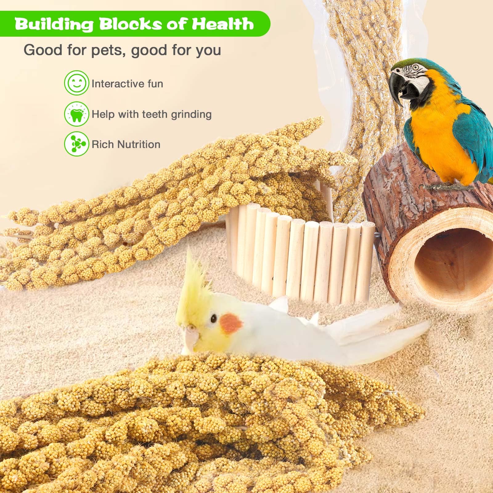 ALWZ-RDY feeding tips for millet spray, simple bird care