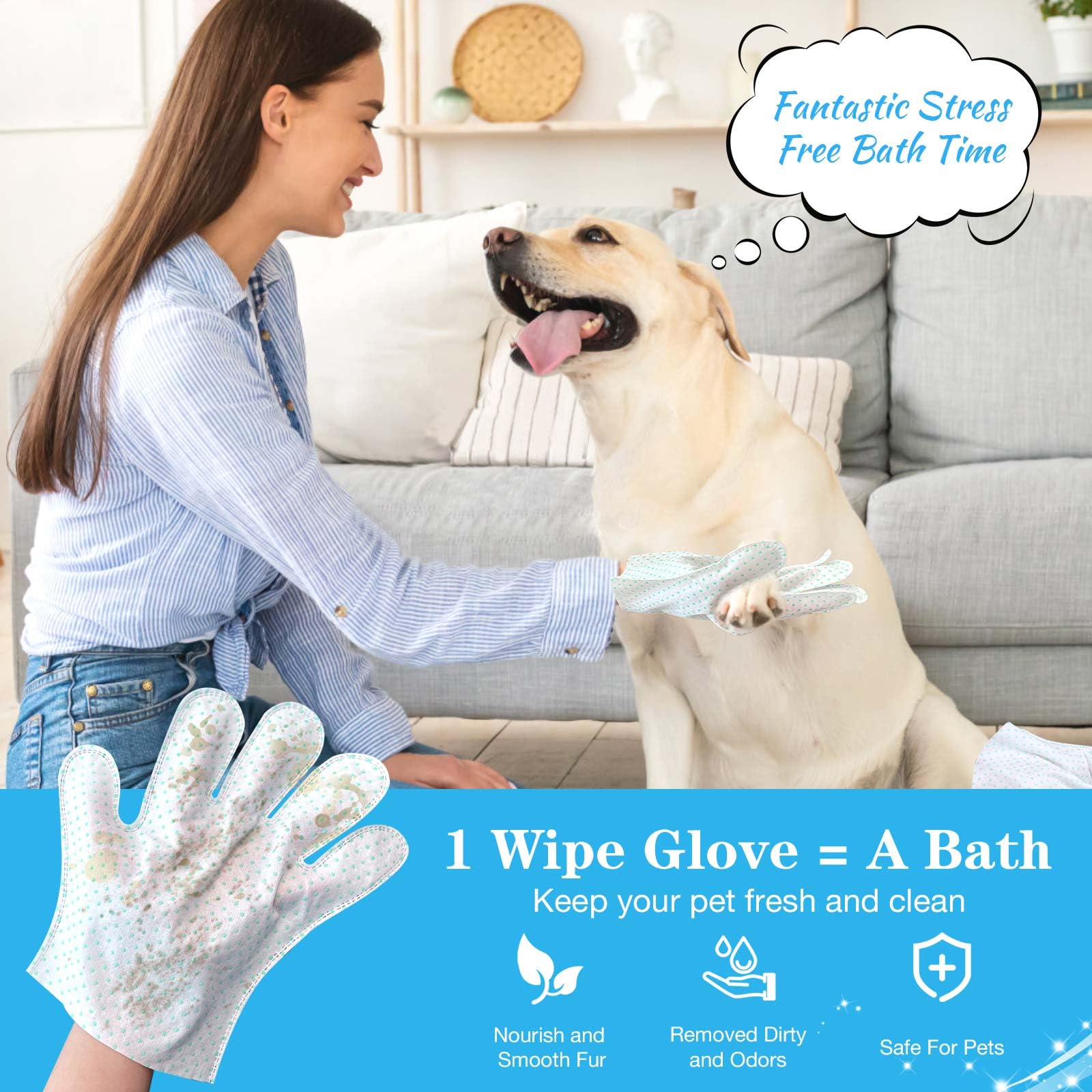 ALWZ-RDY cleans fur leaving soft, shiny coat.