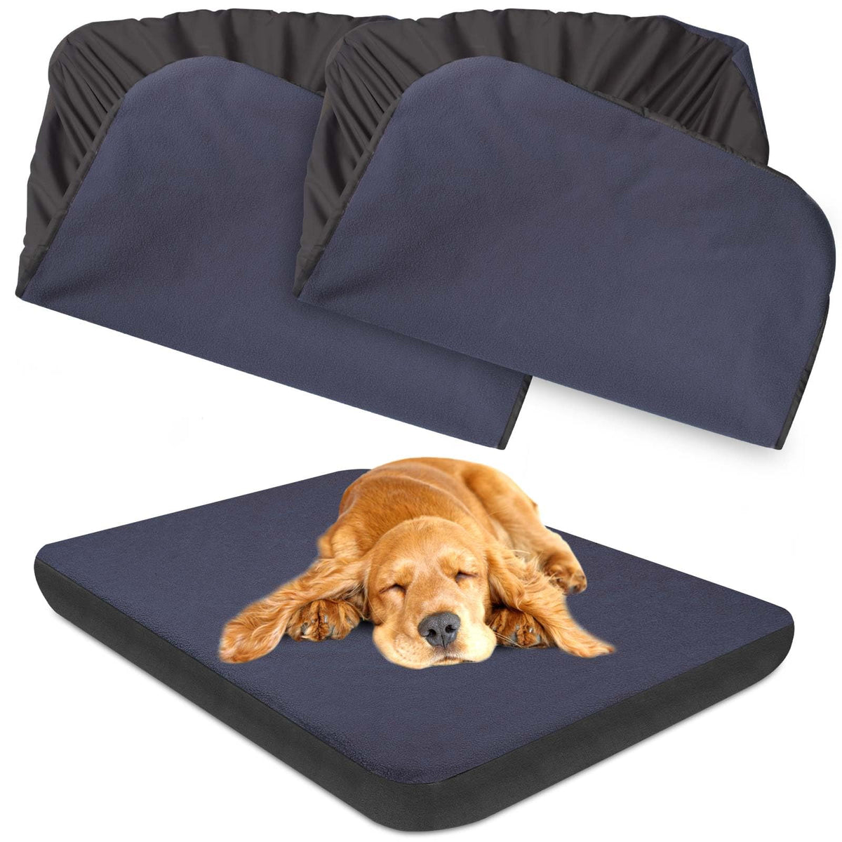 ALWZ-RDY waterproof dog bed cover close-up fabric showing leak protection for pads