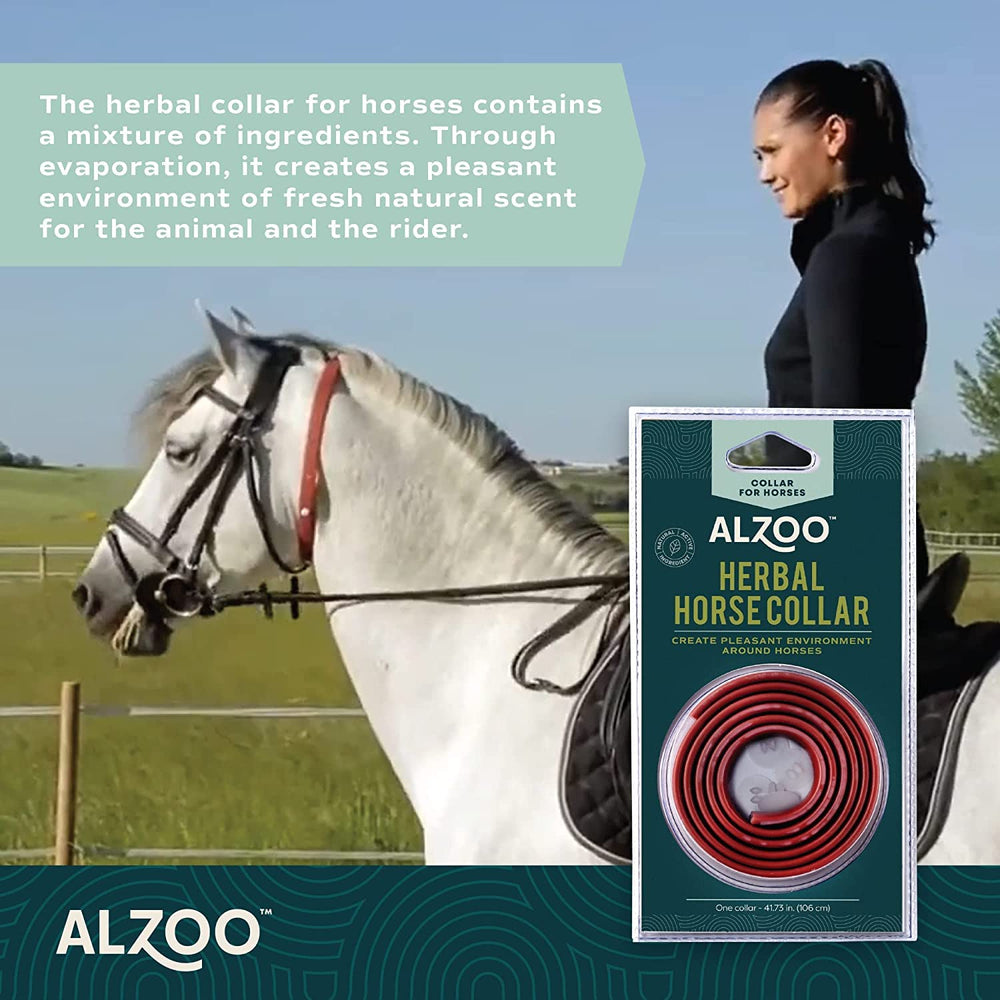 ALZOO Herbal Horse Collar diffusion closeup illustrating long-lasting fragrance release.