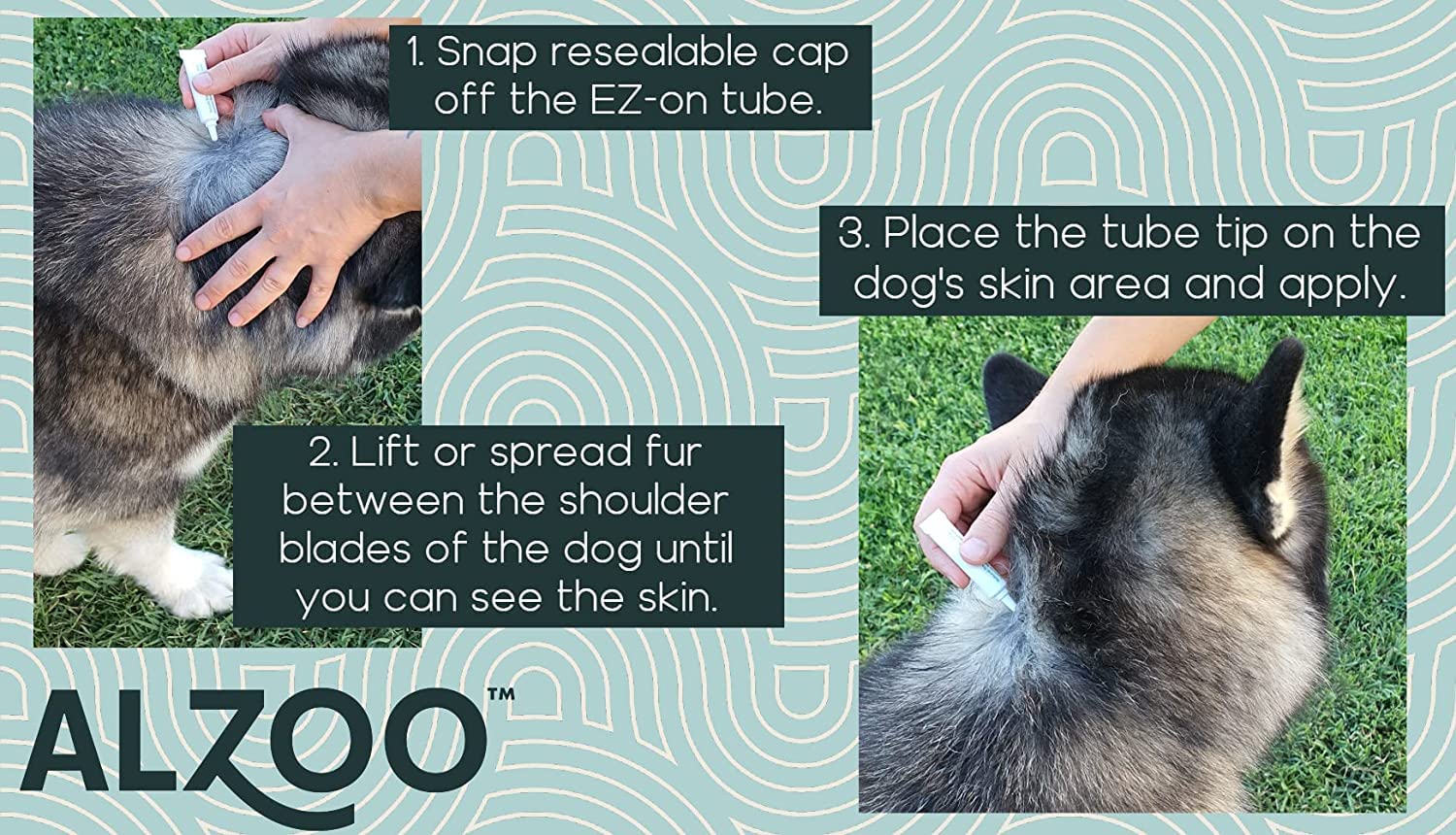 ALZOO small-dog-protection-duration offers longer protection for small breeds.