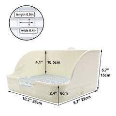 Amakunft cage-litter-tray-hooks secures the tray to the cage for stability