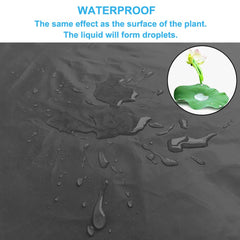 Close-up of double-layer waterproof surface with water droplets pattern