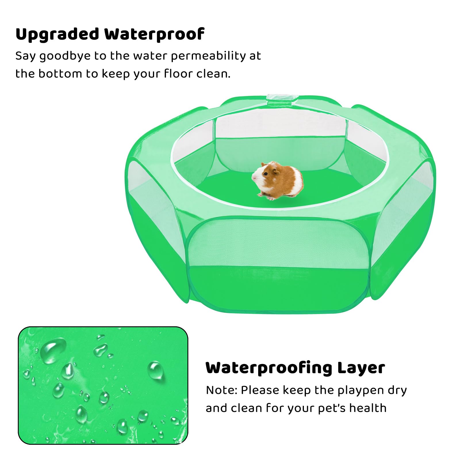 Amakunft playpen sturdy-polyester-fabric easy to clean and durable