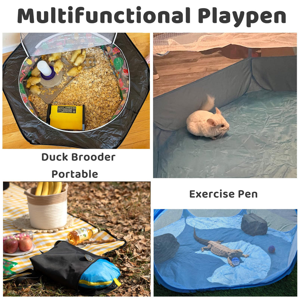 Amakunft pop-up playpen for indoor-outdoor use provides safe play area