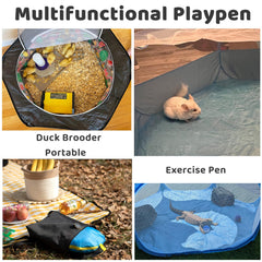 Amakunft pop-up playpen for indoor-outdoor use provides safe play area