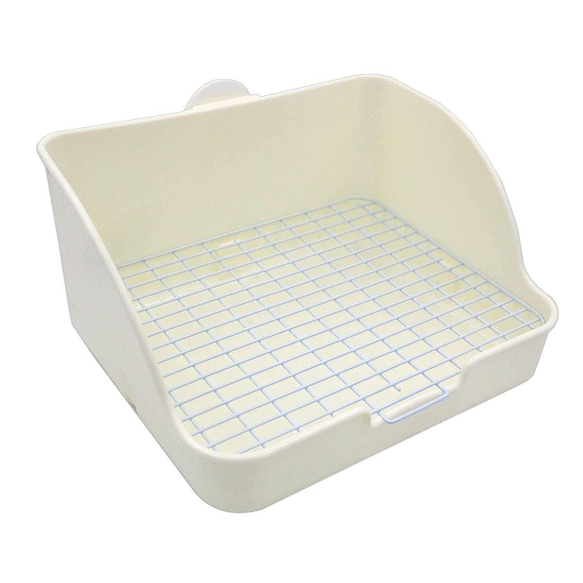 Amakunft rat litter box with grid floor keeps messes away from paws