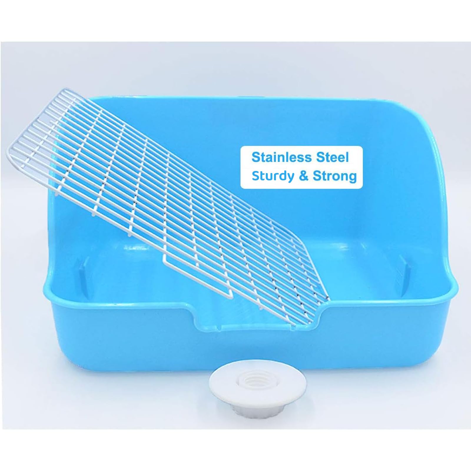 Amakunft small-animal-litter-pan durable, easy to clean plastic