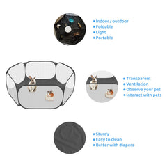 Amakunft playpen pop-up setup showing instant use without tools.