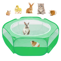 Amakunft pop-up playpen with mesh cover for secure indoor containment