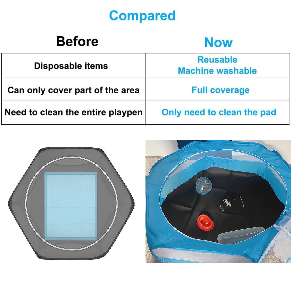 Amakunft waterproof mat provides durable, reusable spill protection.