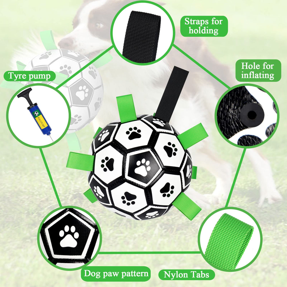 Amasiver dog soccer ball durable design supports energetic large dogs.