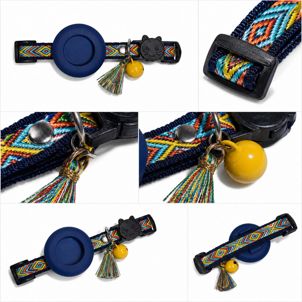 Amazegoods AirTag Cat Collar Breakaway Buckle enhances safety with a gentle release.