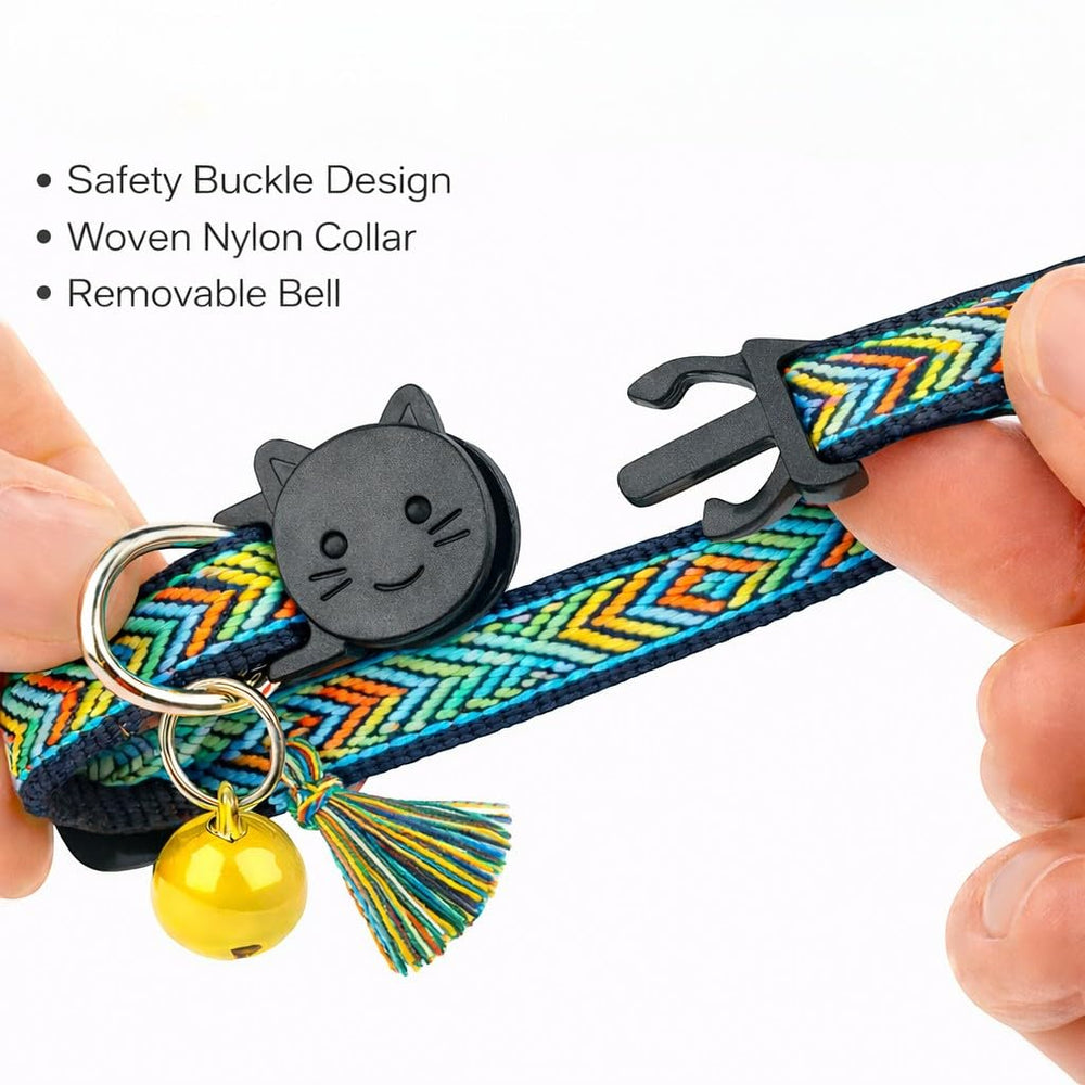 Amazegoods AirTag Cat Collar Soft Fur-Friendly weave protects sensitive skin.
