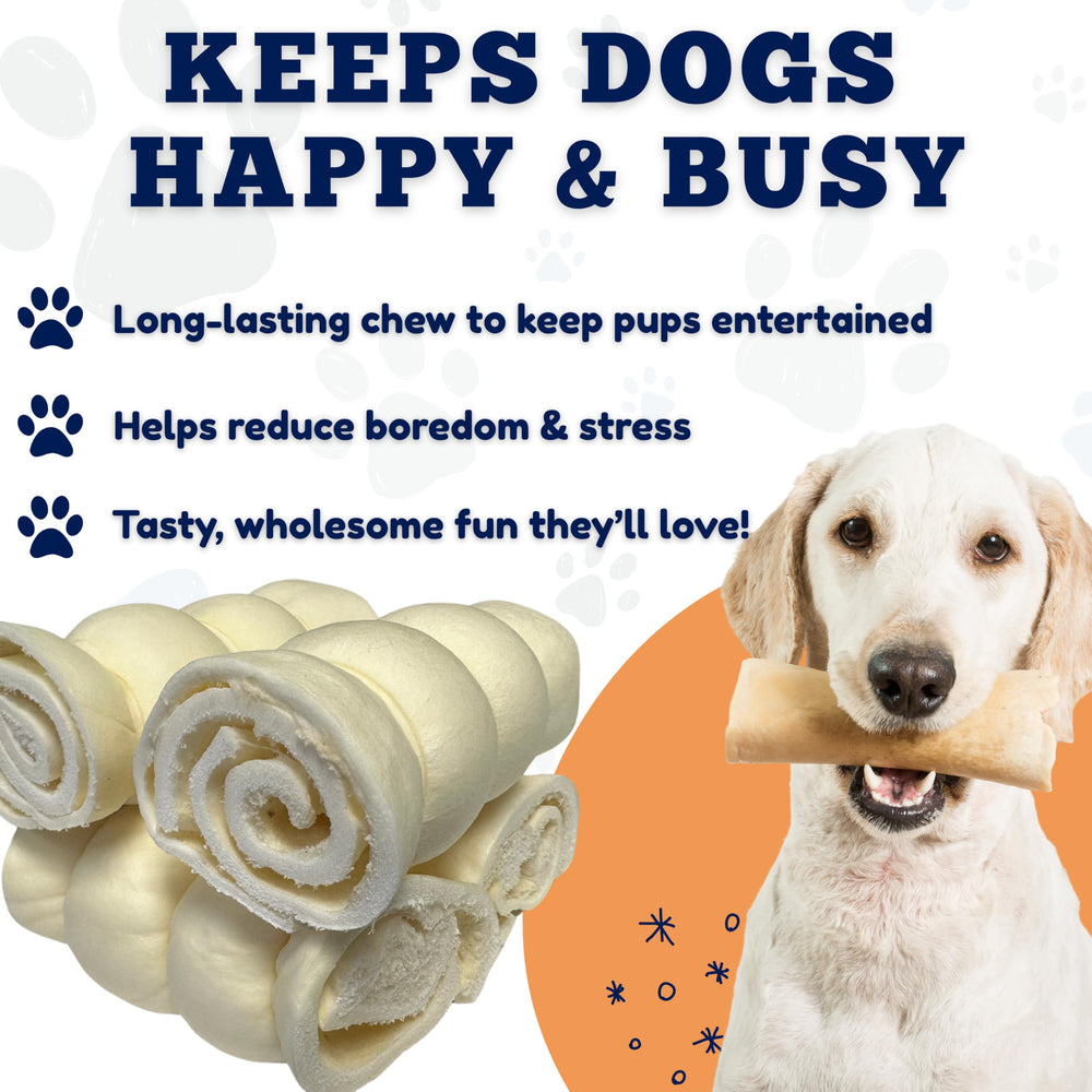 Amazing Dog Treats Beef Cheek Rolls: four-pack convenience for regular treats rotation.