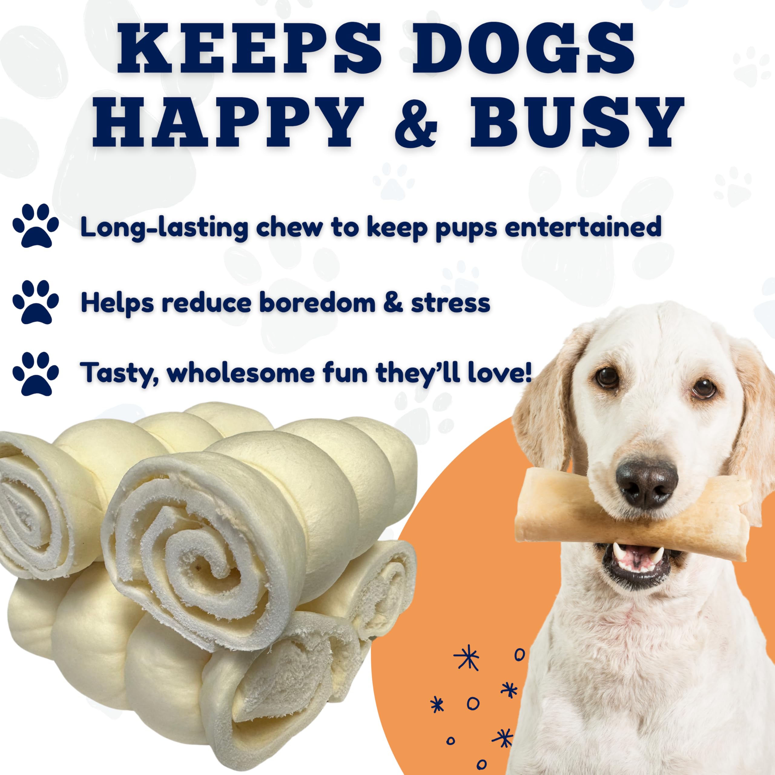 Amazing Dog Treats sustainably sourced beef cheek chews.