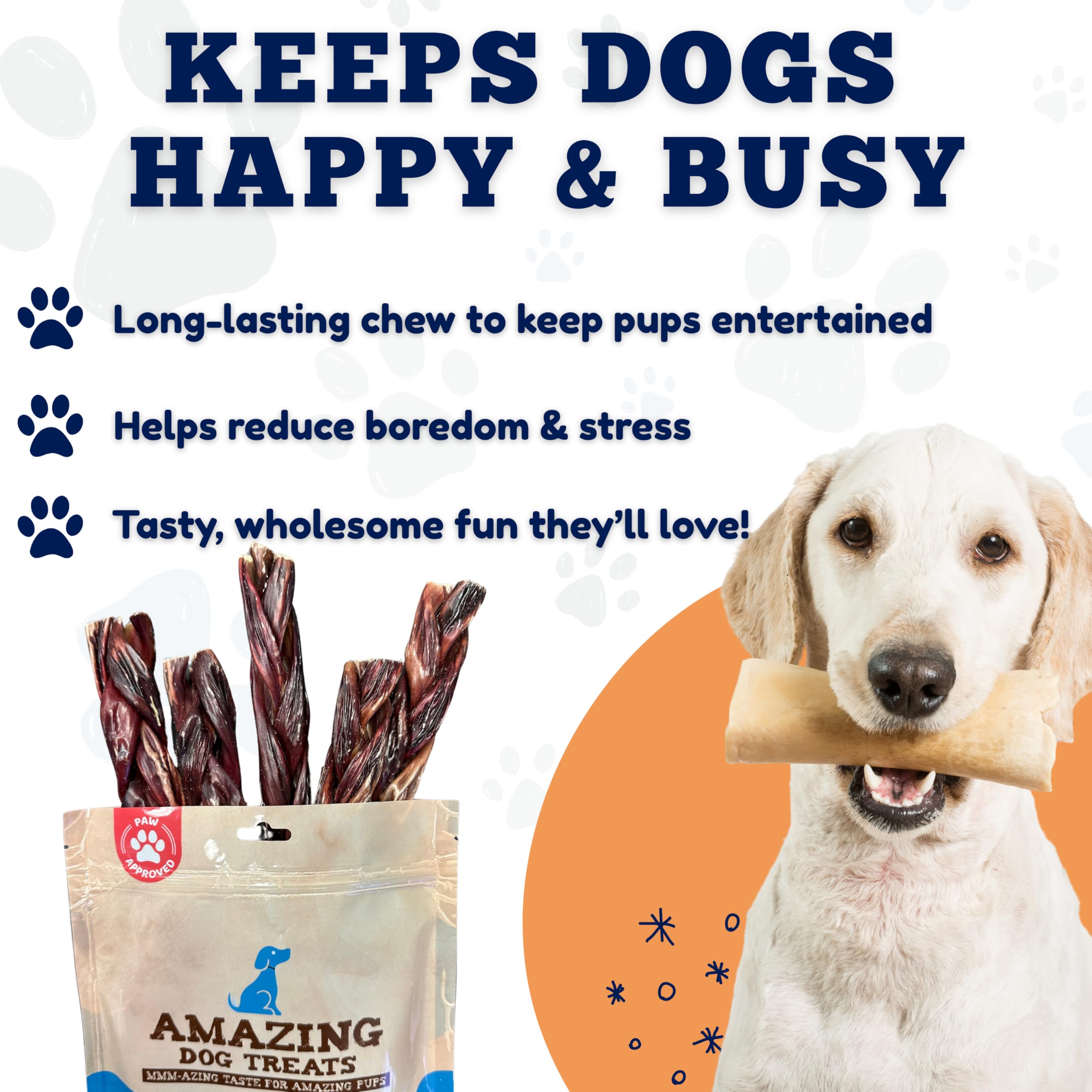 Natural sourcing note on Amazing Dog Treats beef gullet chews