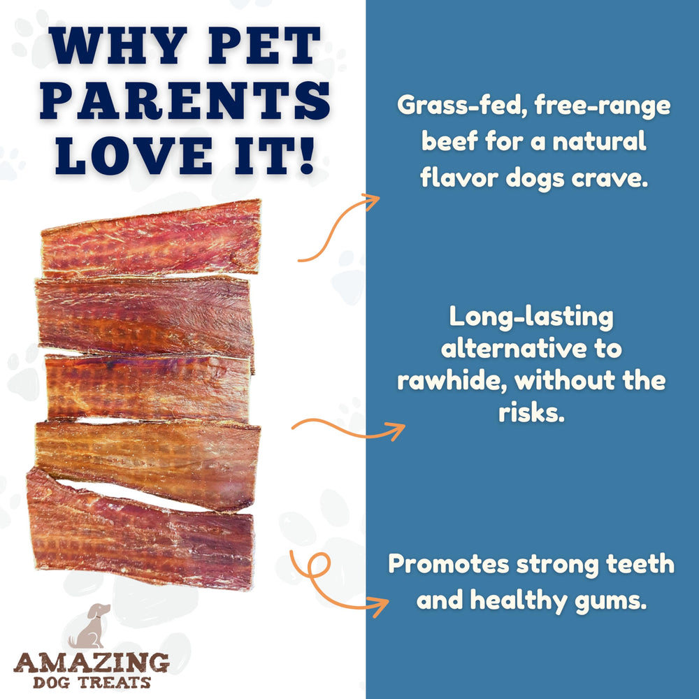 Amazing Dog Treats beef gullet chew from grass-fed cattle