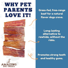 Amazing Dog Treats beef gullet chew from grass-fed cattle