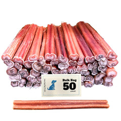 Amazing Dog Treats bully-stick 6inch 50count in pack format for long chew sessions