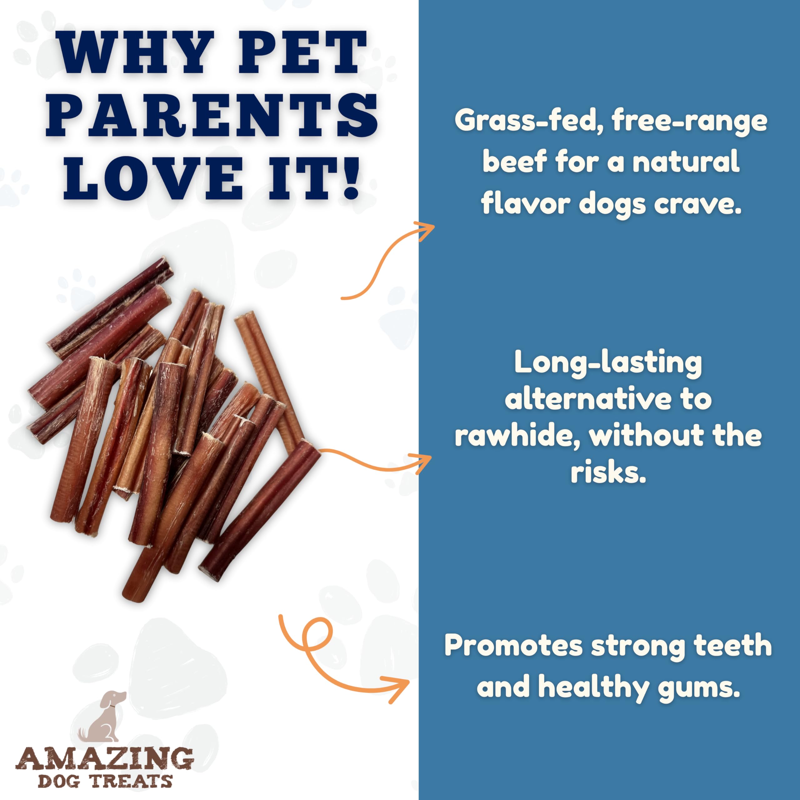 Amazing Dog Treats 6-inch bully stick dog chew for daily rewards.