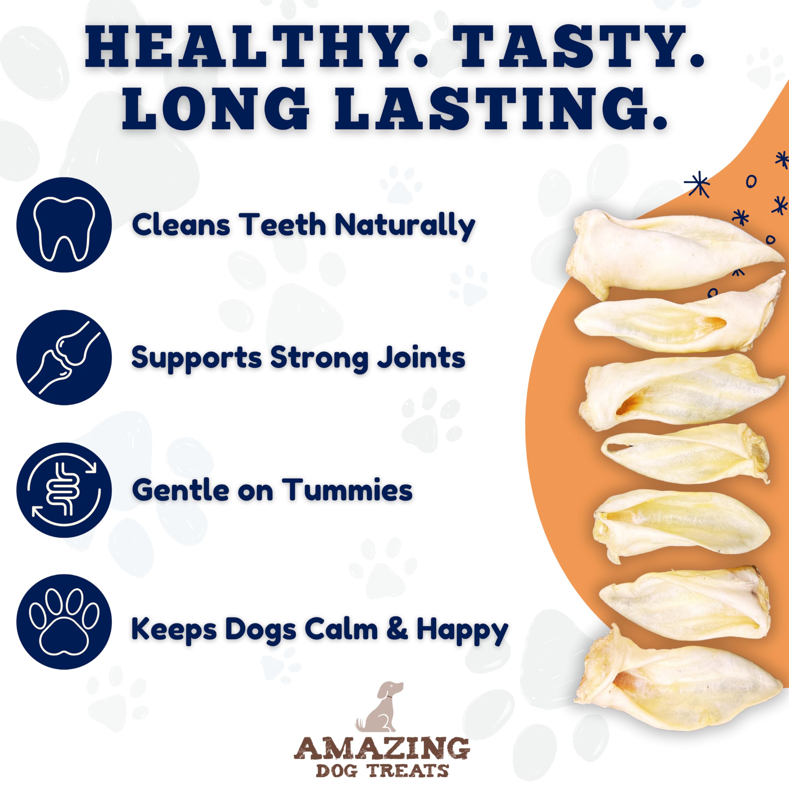 Amazing Dog Treats Lamb Ears Regular size ideal everyday treat.