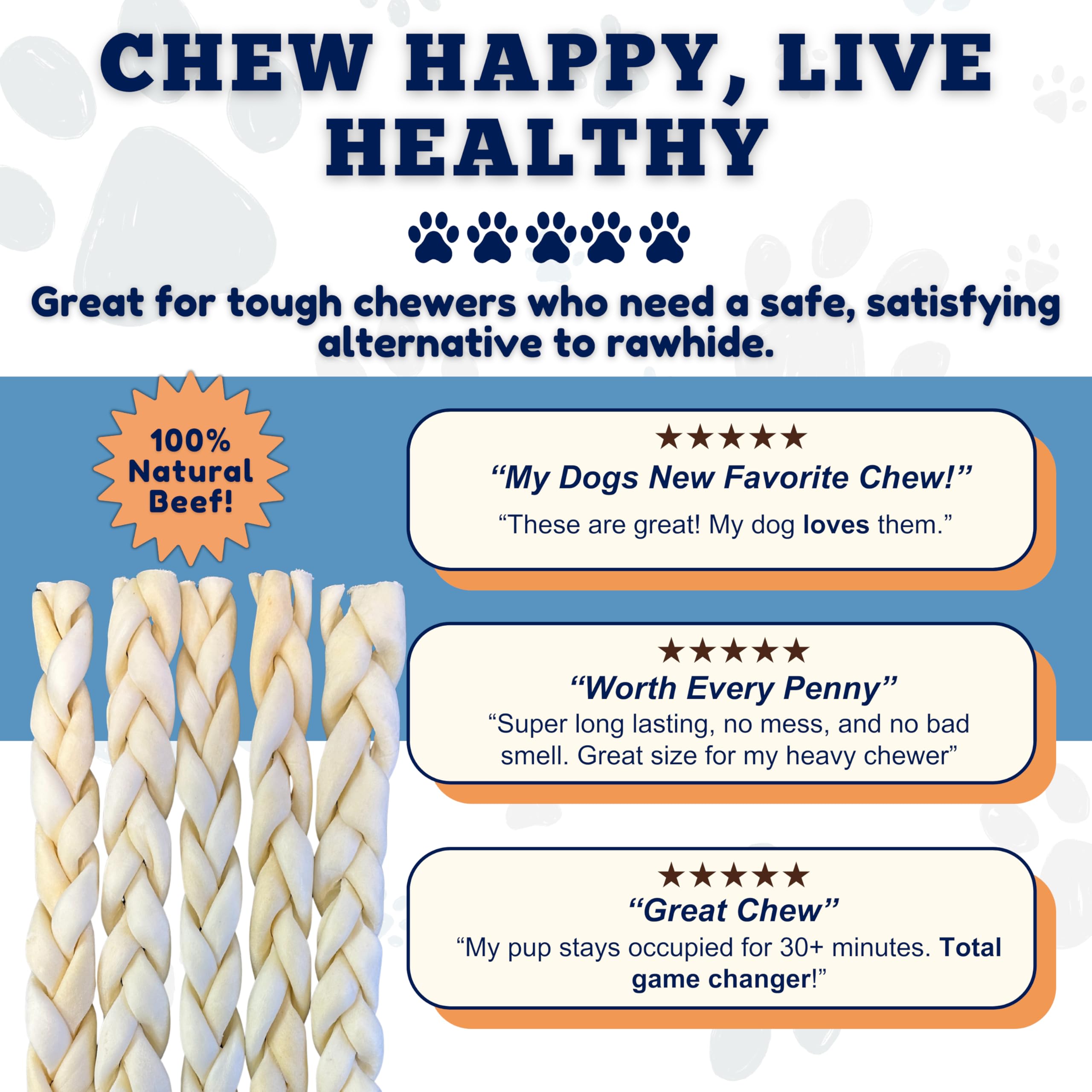 Amazing Dog Treats rawhide alternative beef cheek safe chew without traditional rawhide concerns