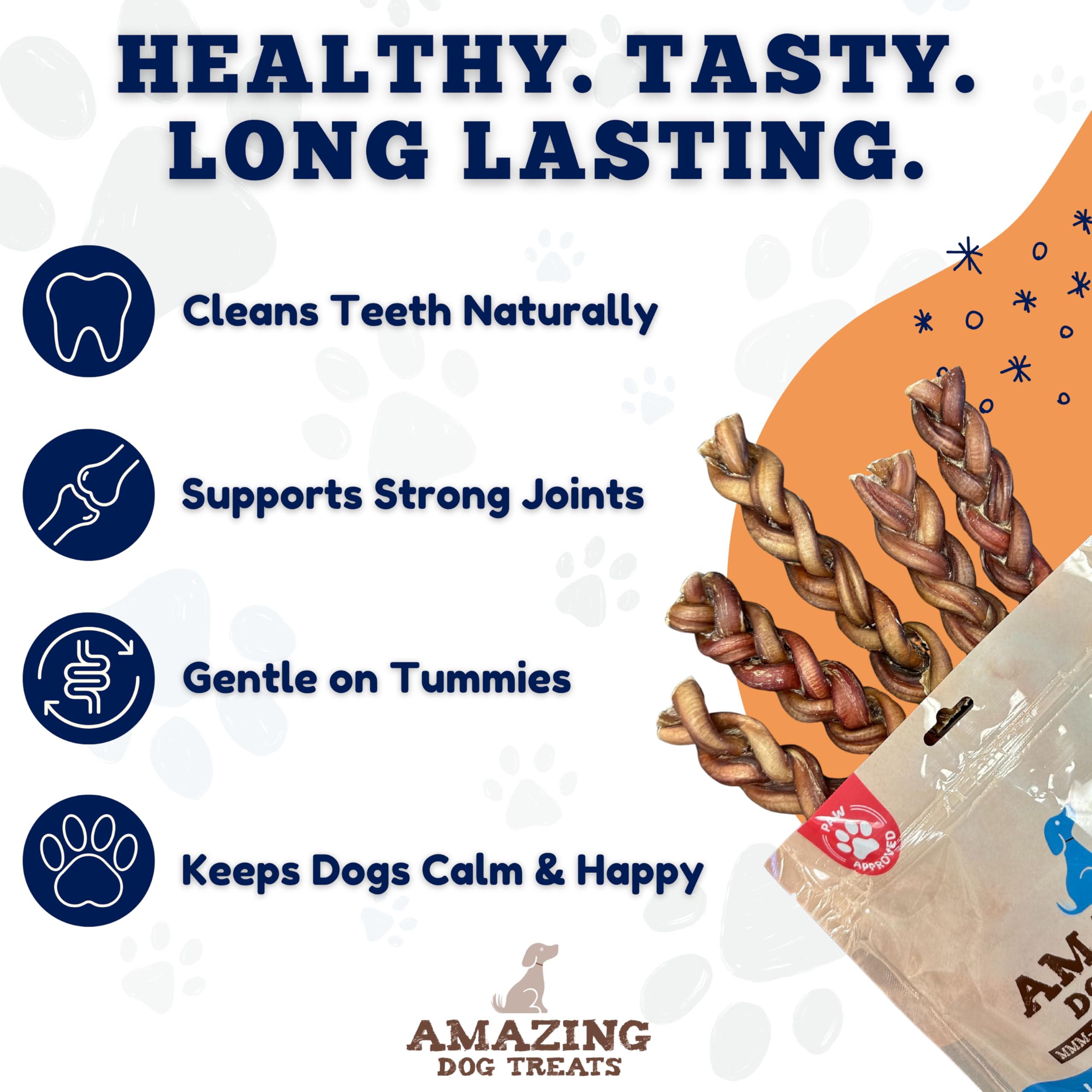 Amazing Dog Treats single-ingredient chew for easy digestion.