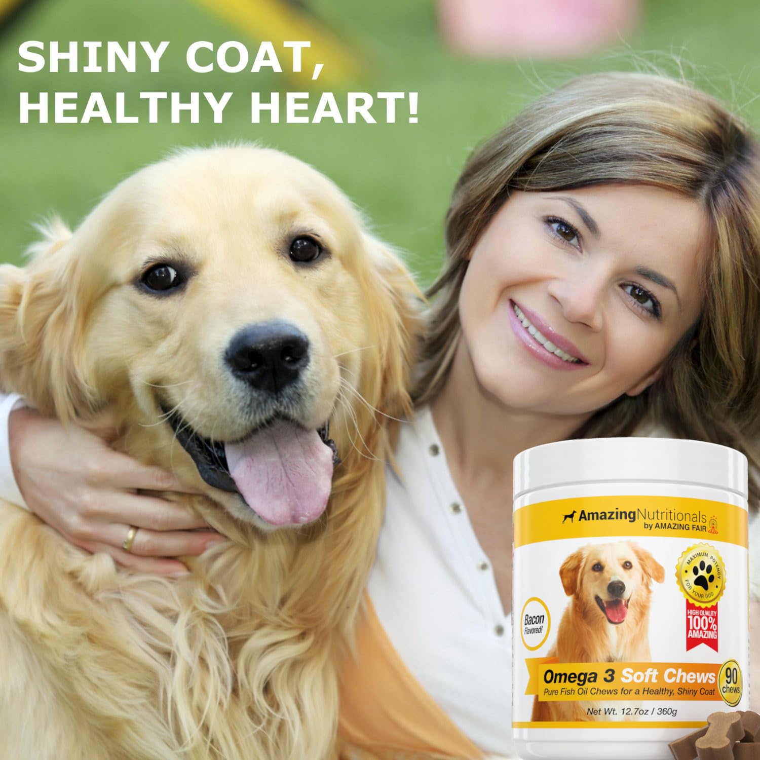 Amazing Nutritionals Amazing Omega 3 itch-relief chews help soothe itchy skin naturally.