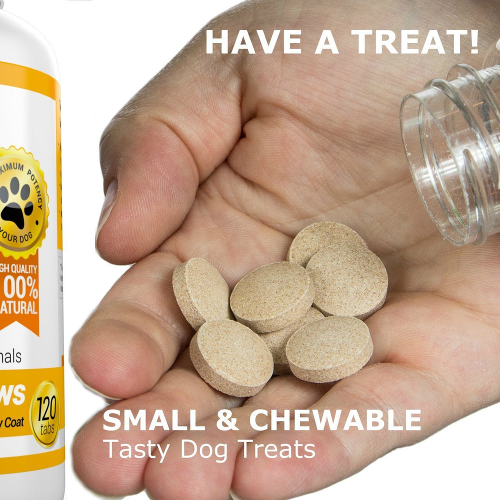 Mess-free salmon chews with no fishy odor for easy daily dosing.