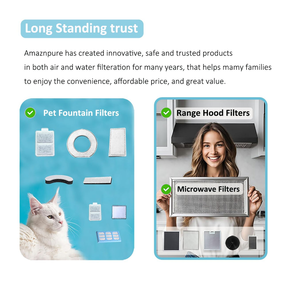 Amazinpure brand with global support and satisfaction promise