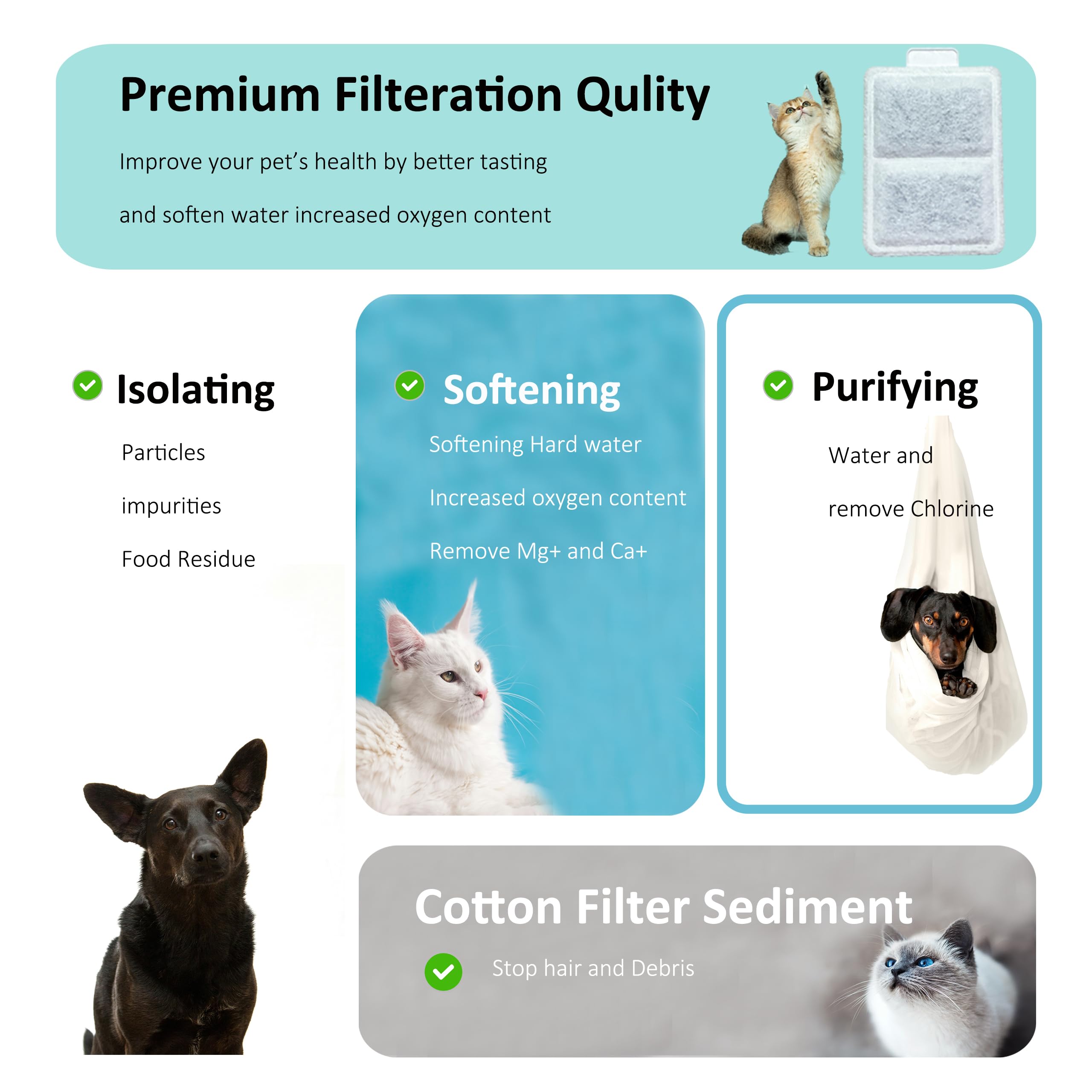 Amazinpure replacement guidance showing 2–6 week maintenance intervals