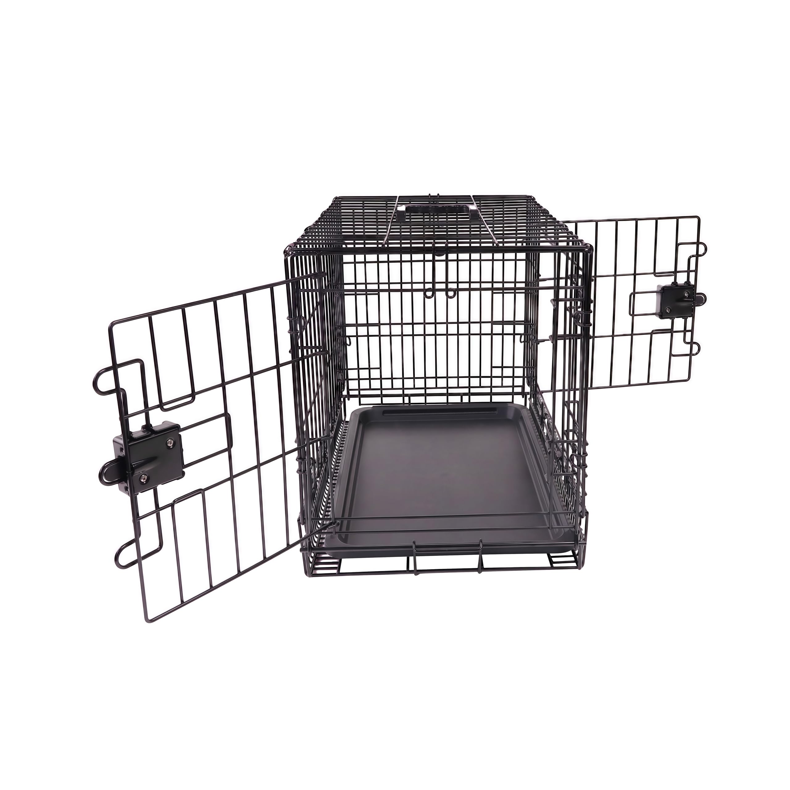 24x18x20-inch Amazon Basics crate shown with internal divider for adjustable space.