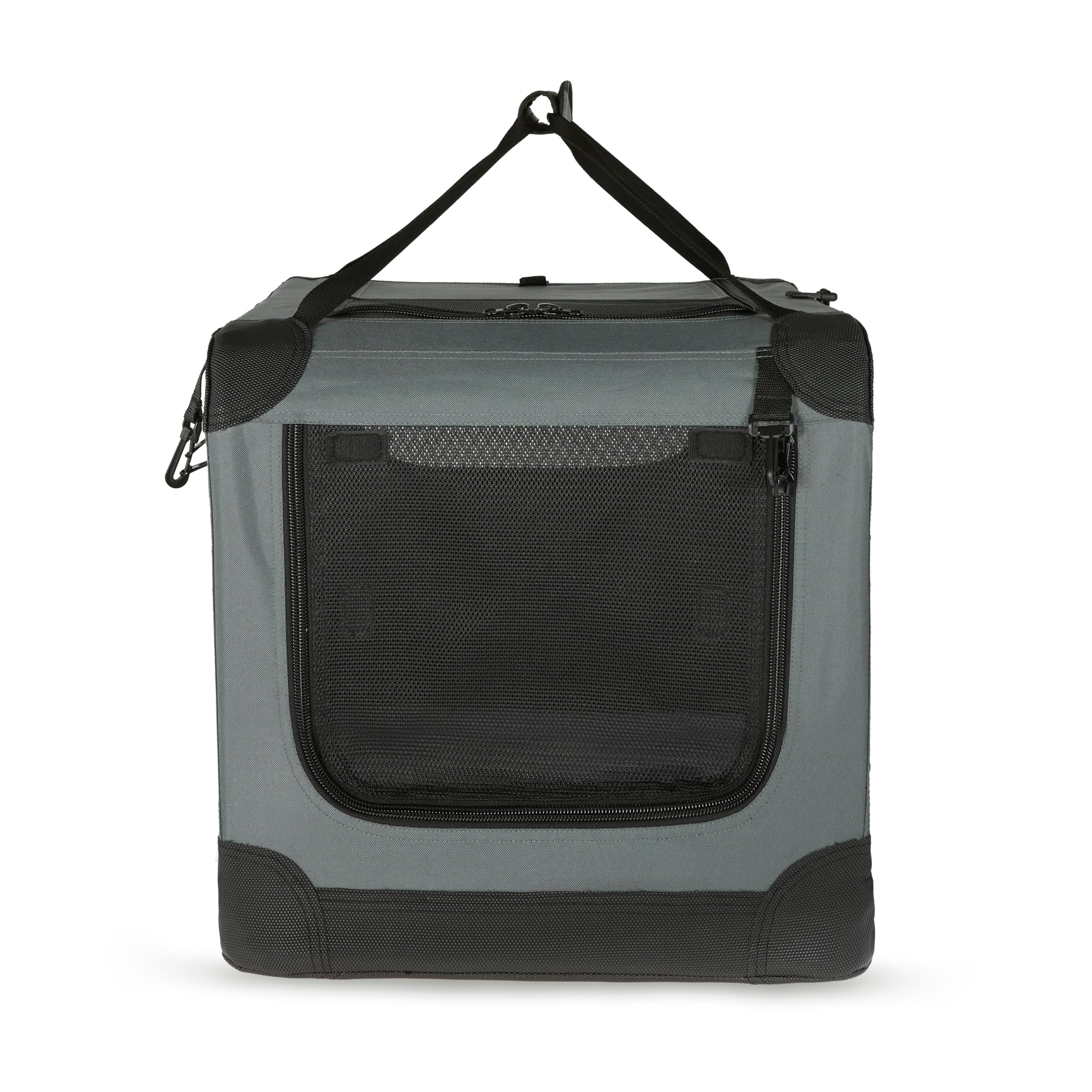 Water-resistant base helps protect floors during travel with the Amazon Basics crate.